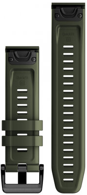 Siliconen horlogeband Garmin 22mm (voor Garmin Fenix 8/7/6 (47mm), Epix 2 enz.), groen V1, QuickFit, 010-13111-03
