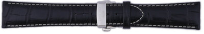 Leren horlogeband Orient UDCVWSB 24mm (voor model FETAC), zwart