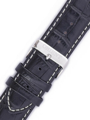 Leren horlogeband Orient UDDARSB (voor model FEVAD), zwart