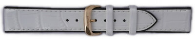 Leren horlogeband Orient UDDKUGW 19mm (voor model CDB01), wit