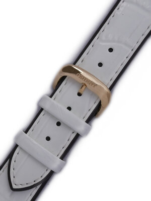 Leren horlogeband Orient UDDKUGW 19mm (voor model CDB01), wit