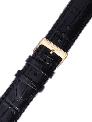 Leren horlogeband Orient UDDYLAB 22mm (voor model FUG1R), zwart