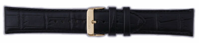 Leren horlogeband Orient UDEVDAB 24mm (voor model FEUAG), zwart