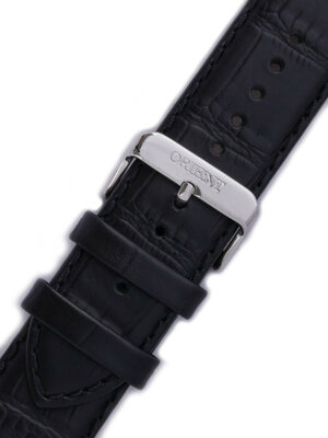 Leren horlogeband Orient UDEVDSB 24mm (voor model FEUAG), zwart