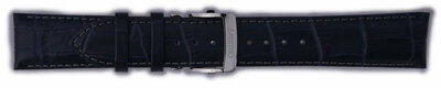 Leren horlogeband Orient UDEYDSD 22mm (voor modellen ET0T, AK00), blauw