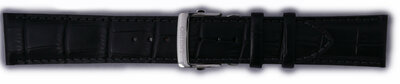 Leren horlogeband Orient UDEZASB 22mm (voor model FFM03), zwart