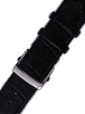 Leren horlogeband Orient UDEZASB 22mm (voor model FFM03), zwart