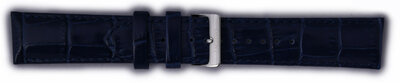 Leren horlogeband Orient UDFJBSD 22mm (voor model FAG00), blauw
