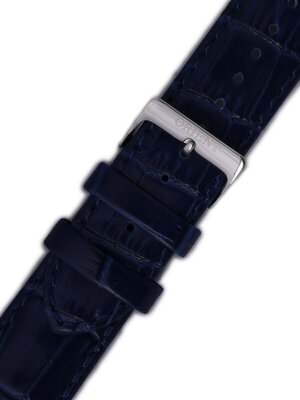 Leren horlogeband Orient UDFJBSD 22mm (voor model FAG00), blauw