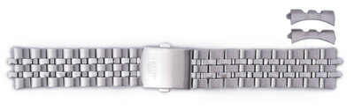 Roestvrijstalen horlogeband Orient KDDQVSS (voor model CTT0H), zilver