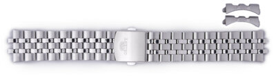 Roestvrijstalen horlogeband Orient KDEHUSS 22mm (voor model EM7G), zilverkleurig