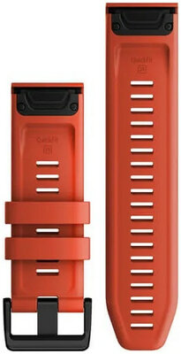 Siliconen horlogeband Garmin 26mm (voor Garmin Fenix 8/7X/6X (51mm), Tactix enz.), rood V2, QuickFit, 010-13117-04