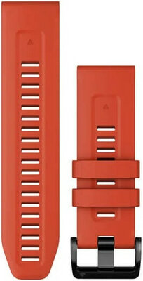 Siliconen horlogeband Garmin 26mm (voor Garmin Fenix 8/7X/6X (51mm), Tactix enz.), rood V2, QuickFit, 010-13117-04