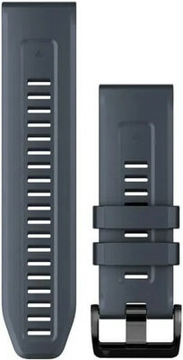 Garmin QuickFit band 26mm, siliconen, grafietblauw, zwarte gesp (Fenix 7X/6X/5X, Tactix, etc.)