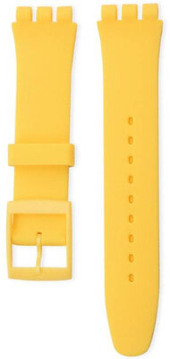 Siliconen horlogeband Ricardo Barletta 17mm (voor Swatch), geel
