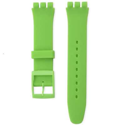 Siliconen horlogeband Ricardo Barletta (voor Swatch), groen