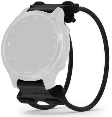 Siliconen horlogeband Garmin 20mm Bungee Mount (voor Garmin Fenix 8/7S/6S (43mm), enz.), zwart, QuickFit, 010-13249-00