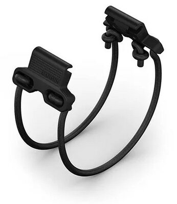 Siliconen horlogeband Garmin 20mm Bungee Mount (voor Garmin Fenix 8/7S/6S (43mm), enz.), zwart, QuickFit, 010-13249-00