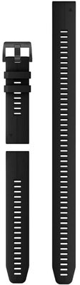 Siliconen horlogeband Garmin 22mm (voor Garmin Fenix 8/7/6 (47mm), Epix 2 enz.), zwart, QuickFit, + verlengd deel, 010-13113-02