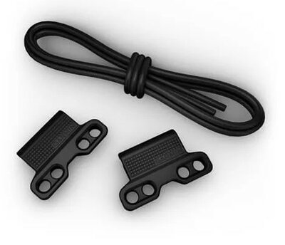 Siliconen horlogeband Garmin 22mm Bungee Mount (voor Garmin Fenix 8/7/6 (47mm), Epix 2 enz.), zwart, QuickFit, 010-13249-01
