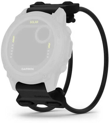 Siliconen horlogeband Garmin 22mm Bungee Mount (voor Garmin Fenix 8/7/6 (47mm), Epix 2 enz.), zwart, QuickFit, 010-13249-01