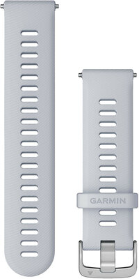 Siliconen horlogeband Garmin 22mm (voor Venu, Forerunner 255, Vívoactive 4 enz.), wit, Quick Release, 010-11251-3B