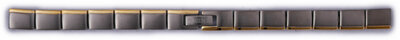 Titanium horlogeband Orient ADBWJTZ (voor model CUBLS), bicolor