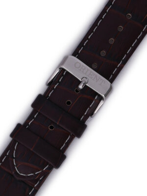Leren horlogeband Orient UDFFCS1 22mm (voor model FEU0B), bruin