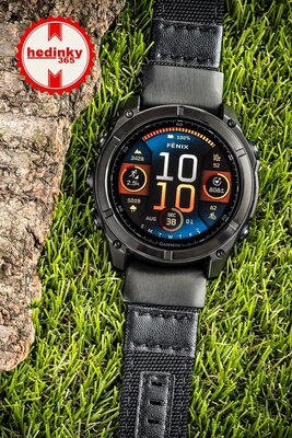 Nylon horlogeband Ricardo Pozza 26mm, Black, QuickFit