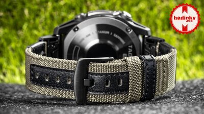Nylon horlogeband Ricardo Pozza 26mm, Green, QuickFit