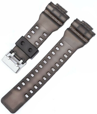 Kunststof horlogeband Ricardo Felino 16mm (voor Casio G-Shock GA-100, GA-110, GD-120, GLS-100), zwart V1