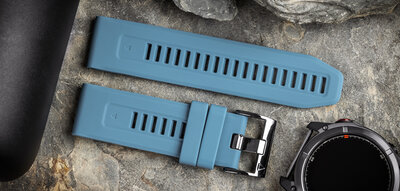 Siliconen bandje Ricardo 26mm (pro Garmin Fenix 8/7X/6X (51mm), Tactix aj.), blauw V1, QuickFit