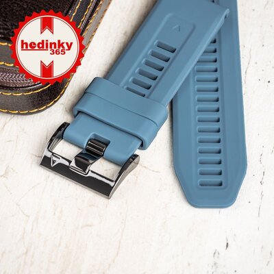 siliconen horlogeband Ricardo San Martino 26mm, Blue, QuickFit