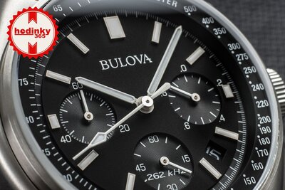 Bulova Lunar Pilot Quartz Chronograph 96B251 Special Edition (+ vervangende horlogeband)