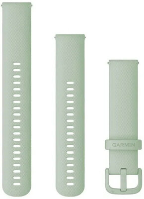 Siliconen horlogeband Garmin 20mm (voor Venu, Venu Sq, Venu 2 plus enz.), groen, Quick Release, + verlengde deel, 010-12924-82