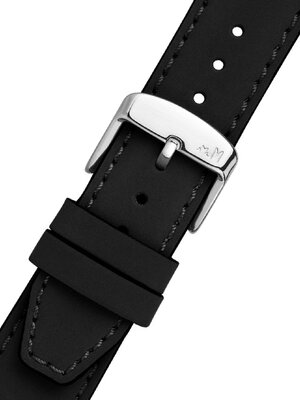Zwart lederen band Morellato Square 5672D73.019 M