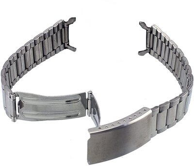 Roestvrijstalen horlogeband Orient M0902SS 19mm (voor modellen AB00, EM04), zilver