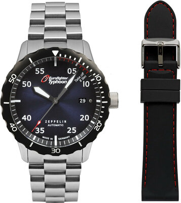 Zeppelin Eurofighter Automatic 7268M-3_SET (+ reserve siliconen band))