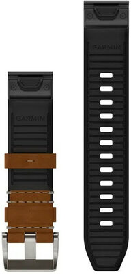Leren horlogeband Garmin 22mm (voor Garmin Fenix 8/7/6 (47mm), Epix 2 enz.), bruin V3, QuickFit, 010-13225-08