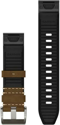 Leren horlogeband Garmin 22mm (voor Garmin Fenix 8/7/6 (47mm), Epix 2 enz.), bruin V4, QuickFit, 010-13225-07