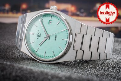 Tissot PRX Quartz T137.410.11.091.01 (in kleur Tiffany Blue)