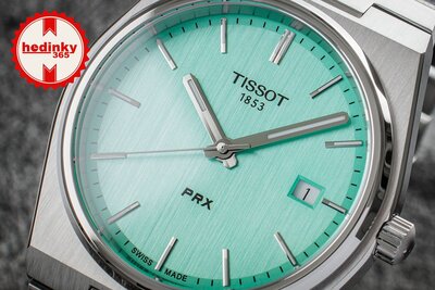 Tissot PRX Quartz T137.410.11.091.01 (in kleur Tiffany Blue)