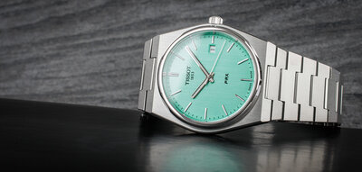 Tissot PRX Quartz T137.410.11.091.01 (in de kleur Tiffany Blue)