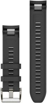 Siliconen horlogeband Garmin 22mm (voor Garmin MARQ), zwart, 010-13225-00