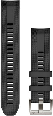 Siliconen horlogeband Garmin 22mm (voor Garmin MARQ), zwart, 010-13225-00