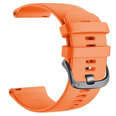 Siliconen horlogeband Ricardo 20mm (voor Garmin Venu, Venu Sq, Venu Sq 2, Venu 2 plus enz.), oranje, Quick Release, verlengde lengte