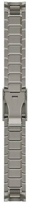 Titanium horlogeband Garmin 22mm (voor Garmin MARQ 2), zilver, QuickFit, 010-13225-12