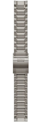 Titanium horlogeband Garmin 22mm (voor Garmin MARQ 2), zilver, QuickFit, 010-13225-12