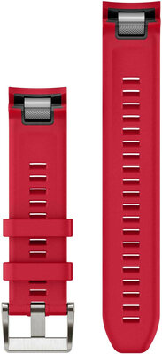 Siliconen horlogeband Garmin 22mm (voor Garmin Fenix 8/7/6 (47mm), Epix 2 enz.), rood V2, QuickFit, 010-13225-03