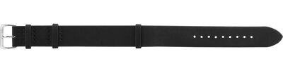 Leren horlogeband Morellato Vintage 5764D75.019 M, zwart, NATO